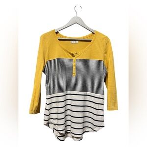 Maurice’s 24/7 Colorblock Stripe Top – Size Medium